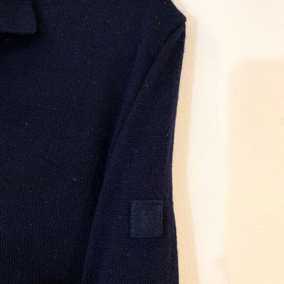 Marz M Superwash Merino Wool Polo Collar Sweater - Picture 7 of 8